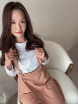 sara BY RIS|くるみボタン腰エプロン