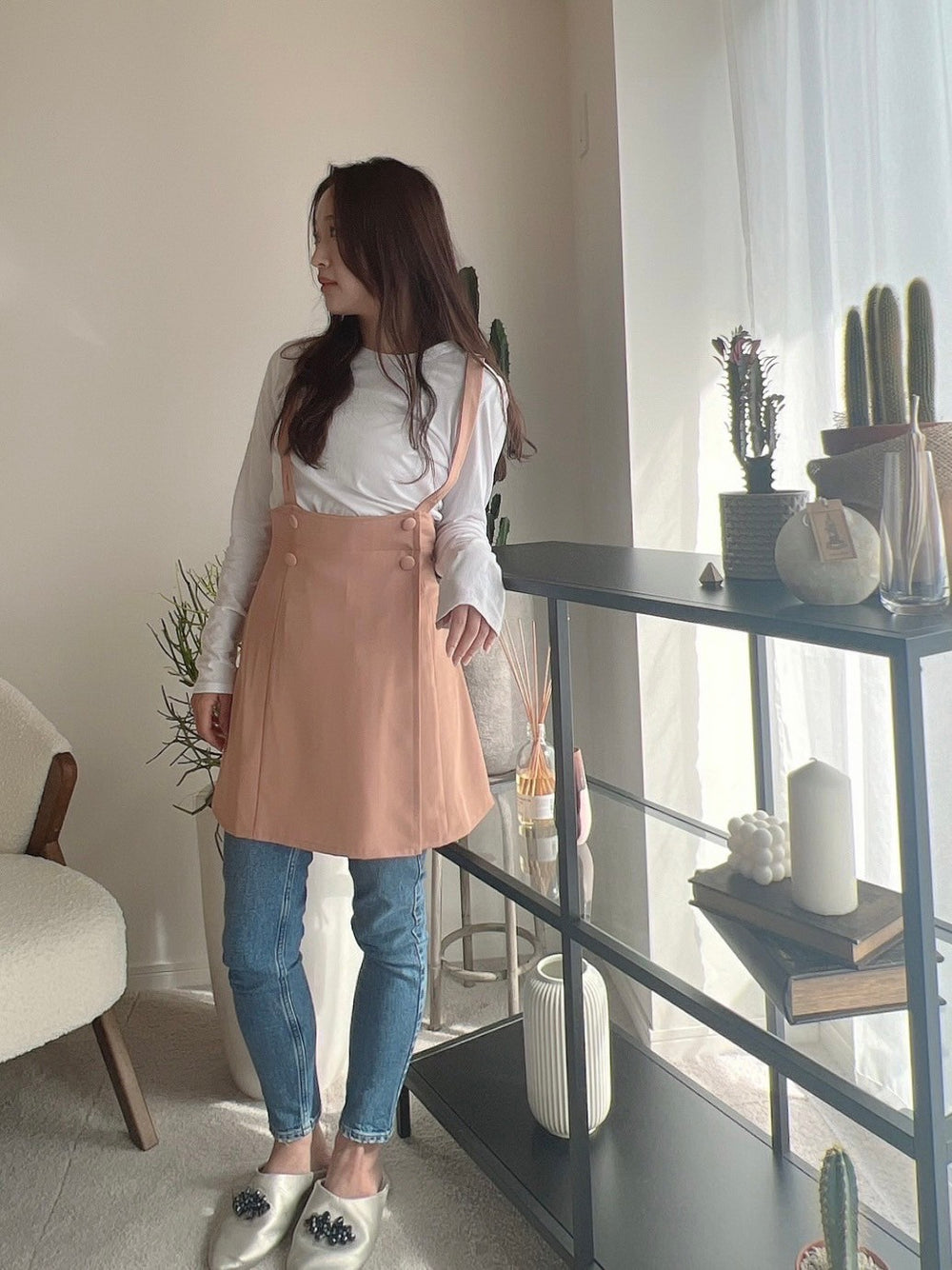 sara BY RIS｜くるみボタン腰エプロン – Ri'sOnlineShop